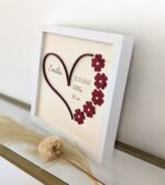 Baby Geschenk - Herz mit Namen & Geburtsdaten – Bild 3