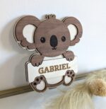 Personalisiertes Türschild, Koala -Kinderzimmer
