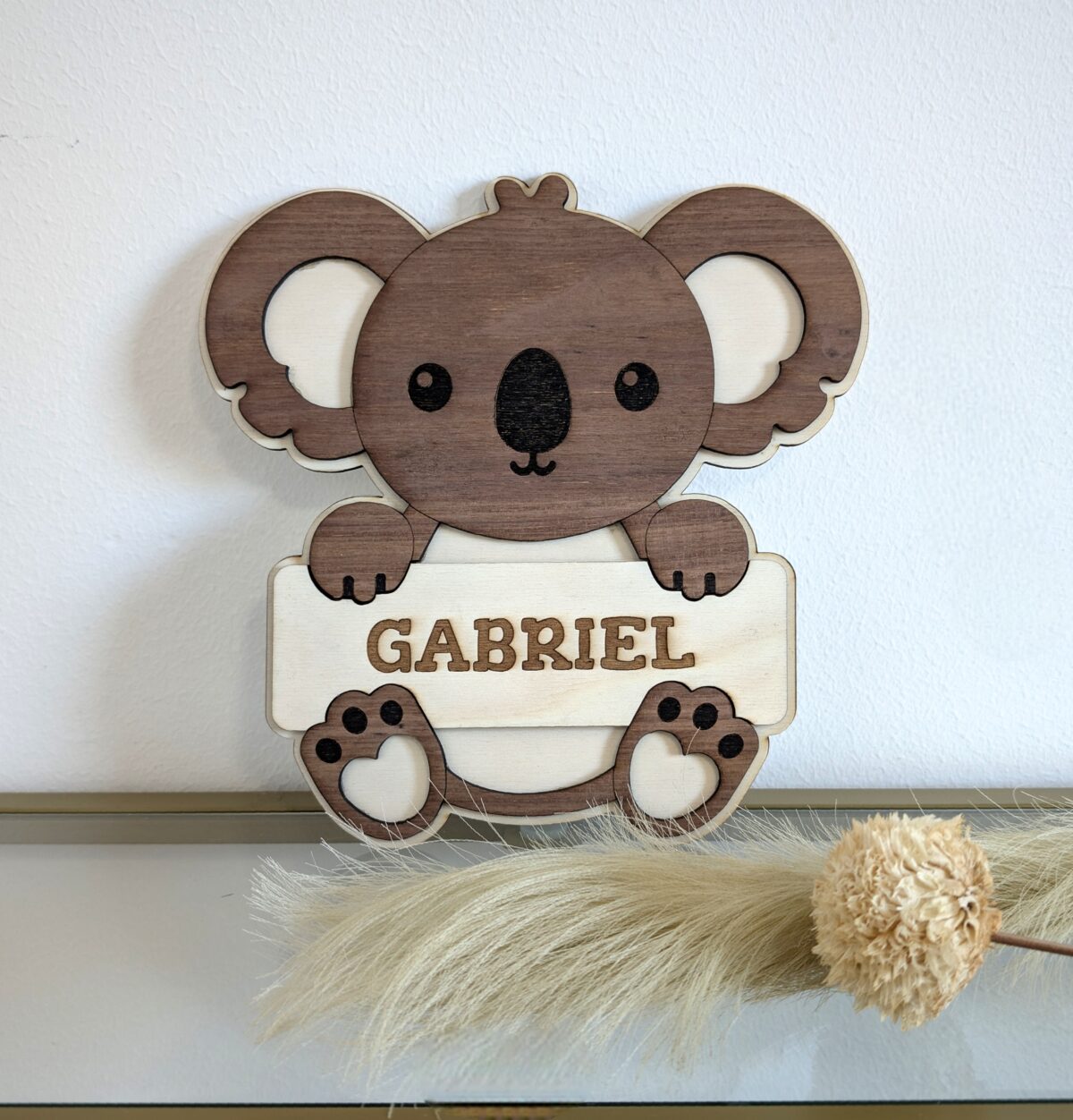Personalisiertes Türschild, Koala -Kinderzimmer – Bild 3