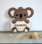Personalisiertes Türschild, Koala -Kinderzimmer – Bild 3