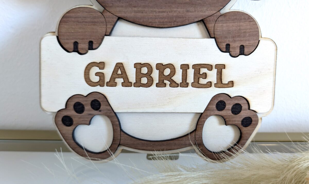 Personalisiertes Türschild, Koala -Kinderzimmer – Bild 2