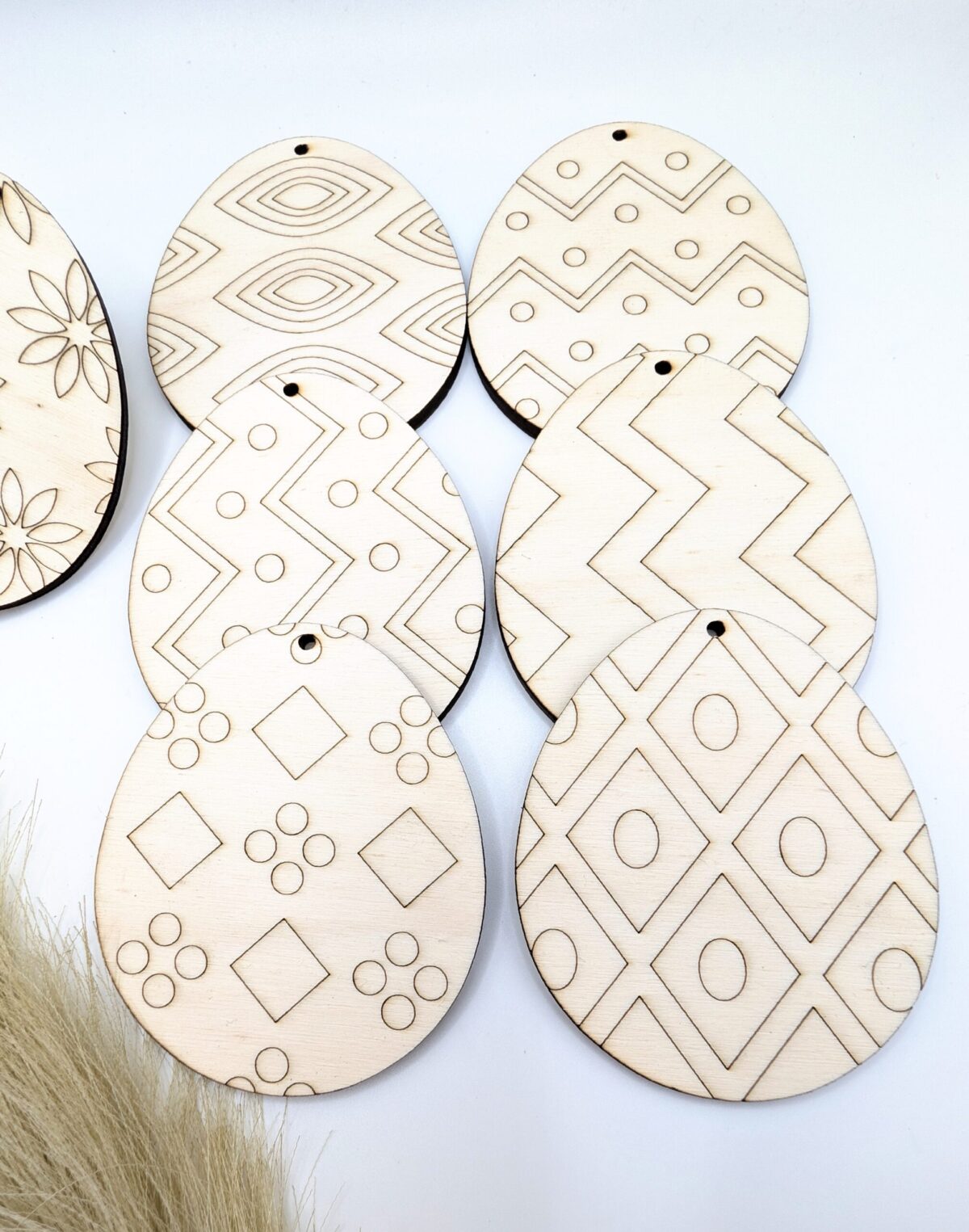 8er-Set Holz-Ostereier zum Ausmalen – Bild 4