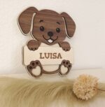 Personalisiertes Türschild, Hund - Kinderzimmer – Bild 2