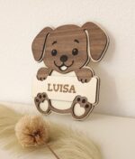 Personalisiertes Türschild, Hund - Kinderzimmer – Bild 3