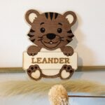 Personalisiertes Türschild, Tiger -Kinderzimmer