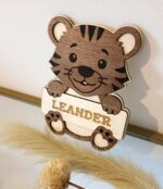 Personalisiertes Türschild, Tiger -Kinderzimmer – Bild 2